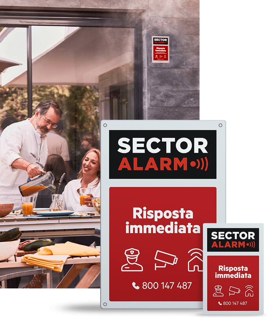 Cartelli dissuasori antifurto e allarme