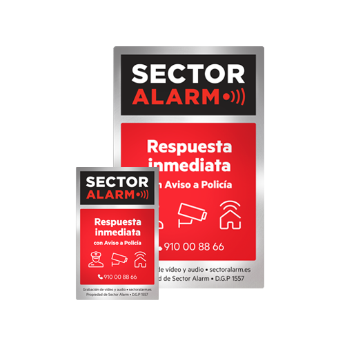 Segnaletica allarme e adesivi dissuasori