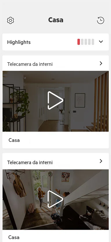 Video in diretta