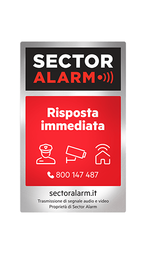 Cartelli dissuasori e adesivi "Risposta Immediata"